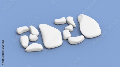 2020 calcium stone 3d rendering