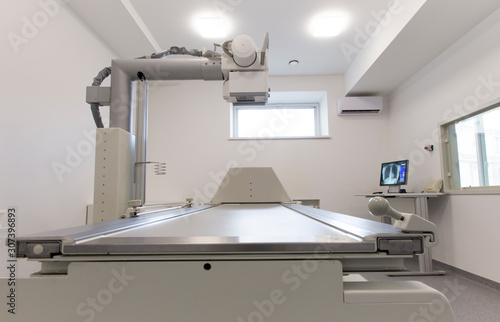 Fototapeta Naklejka Na Ścianę i Meble -  Empty laboratory room with automatic X-ray machine