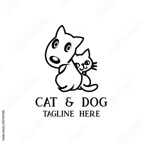 logo design icon Dog and Cat template vector © ageng