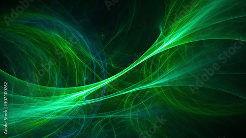 3D rendering abstract background in aqua menthe color © BetiBup33