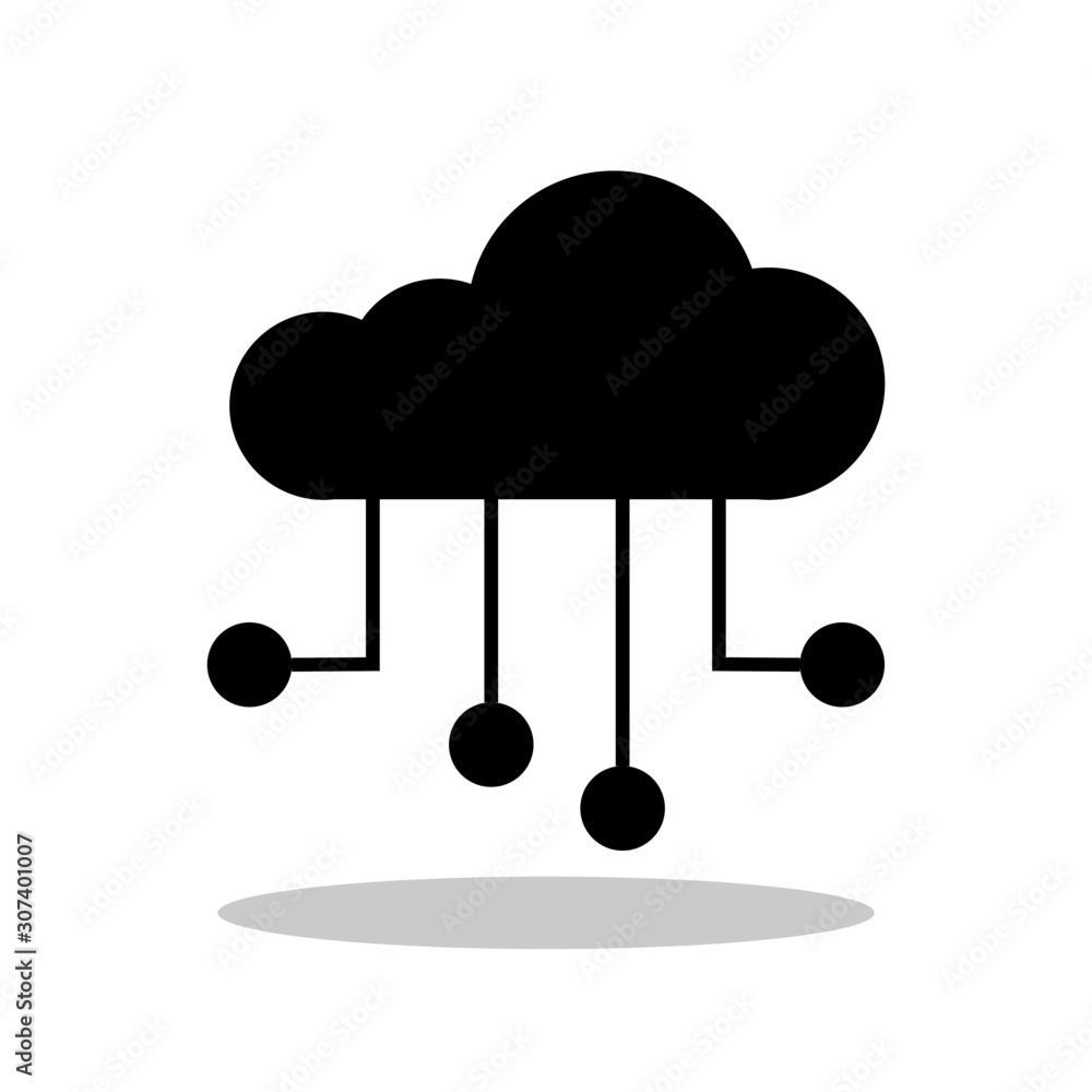 Cloud computing icon in trendy flat style. Cloud technology symbol for your web site design, logo, app, UI Vector EPS 10. Cloud computing icon in trendy flat style. Cloud technology symbol for your web site design, logo, app, UI Vector EPS 10.