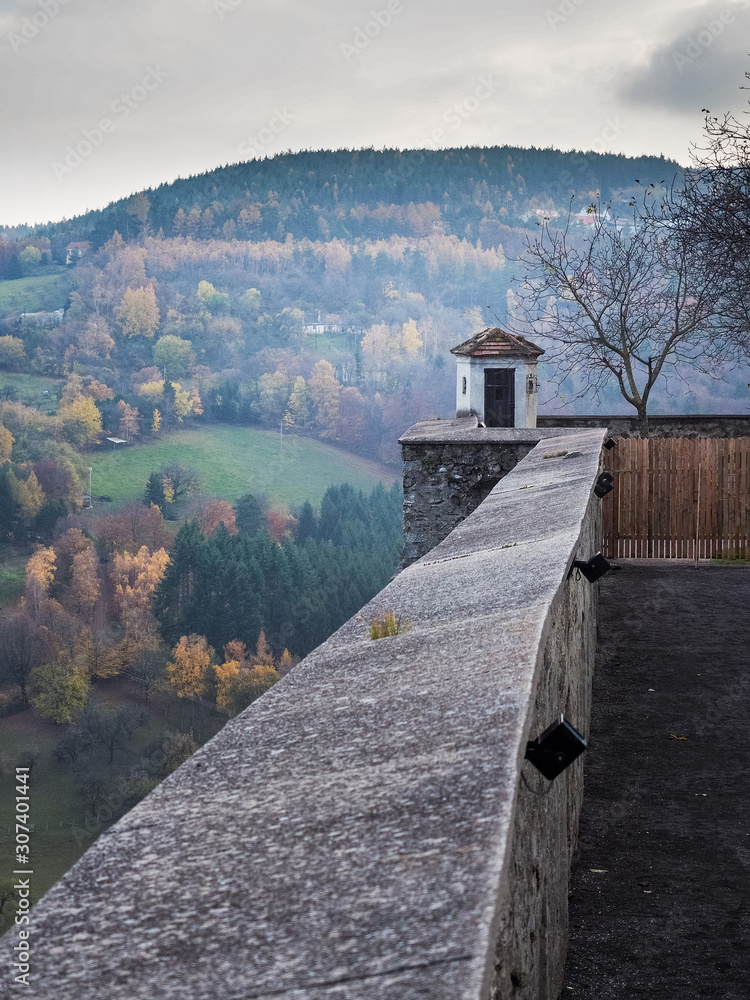 Watchtower on castle Forchtenstein in Austria