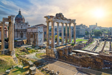 Acrylglasbilder Rom Blick vom Kapitol auf Fori Imperiali  © Reelistic