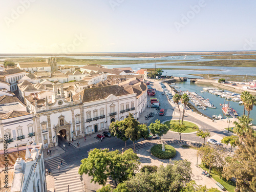 Faro city center by Ria Formosa, Algarve, Portugal photo