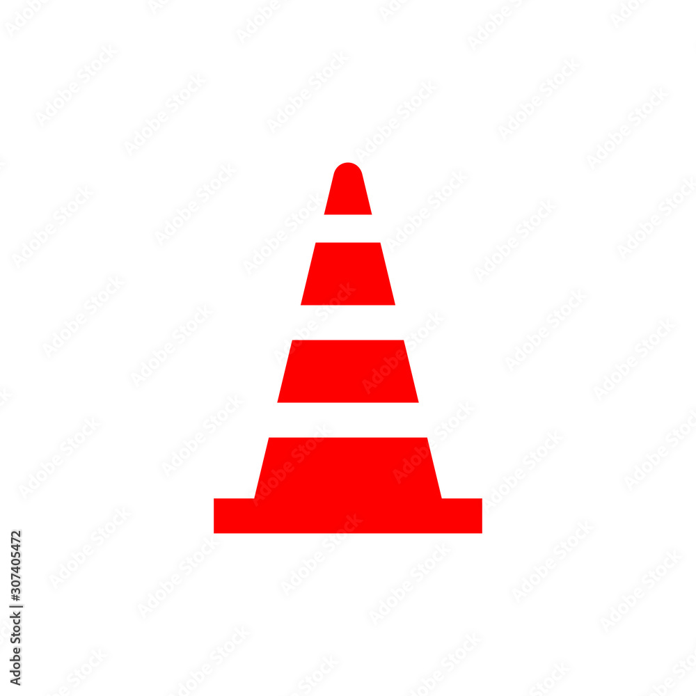 safety cone icon trendy flat design safety cone icon trendy flat design
