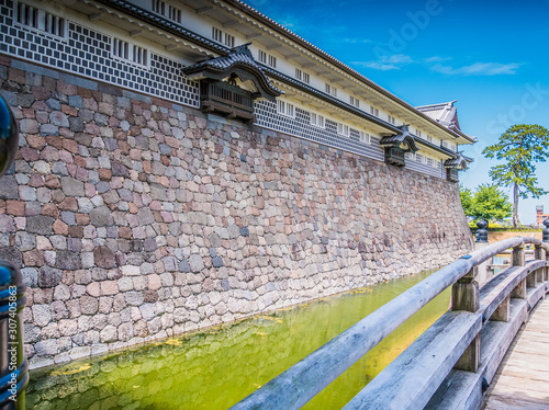 Paysage japonais traditionnel dans les rues de kanazawa, au Japon