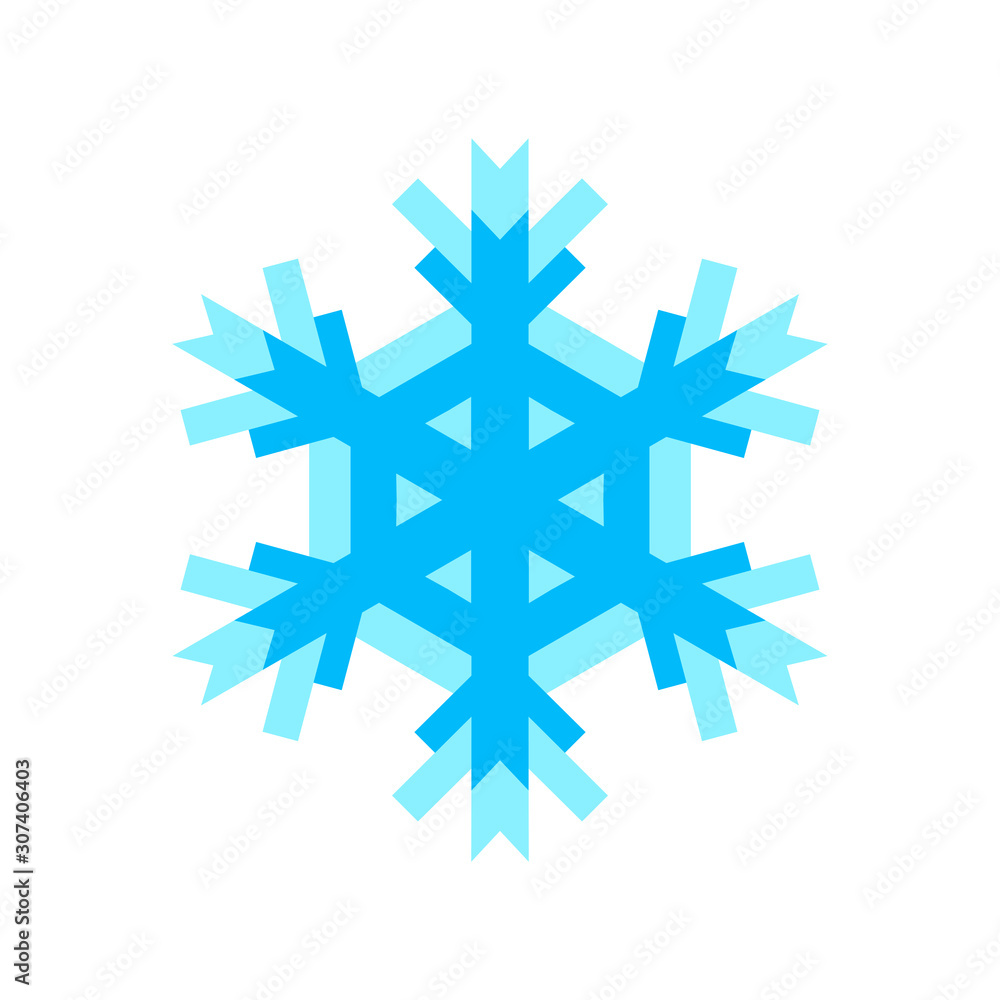 Snowflake icon for New Year and Christmas design blue color. Creative graphic illustration isolated on white for decoration gifts and presents, weather indicator. Snowflake icon for New Year and Christmas design blue color. Creative graphic illustration isolated on white for decoration gifts and presents, weather indicator.