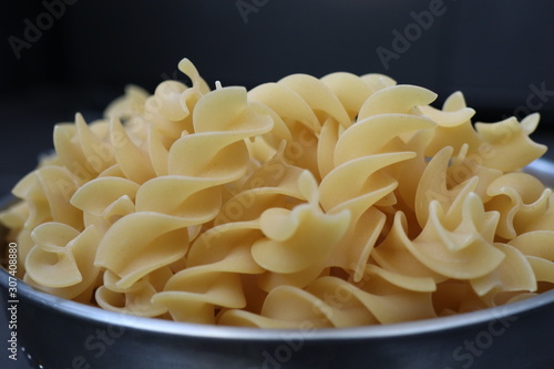 close up pasta in a bowl