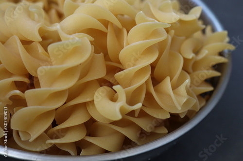 close up pasta in a bowl