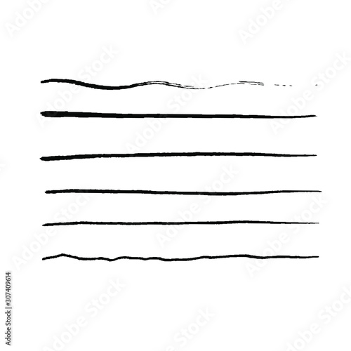 Vector stroke real ink imitation. Hand drawn brush stroke. Ink splash vector