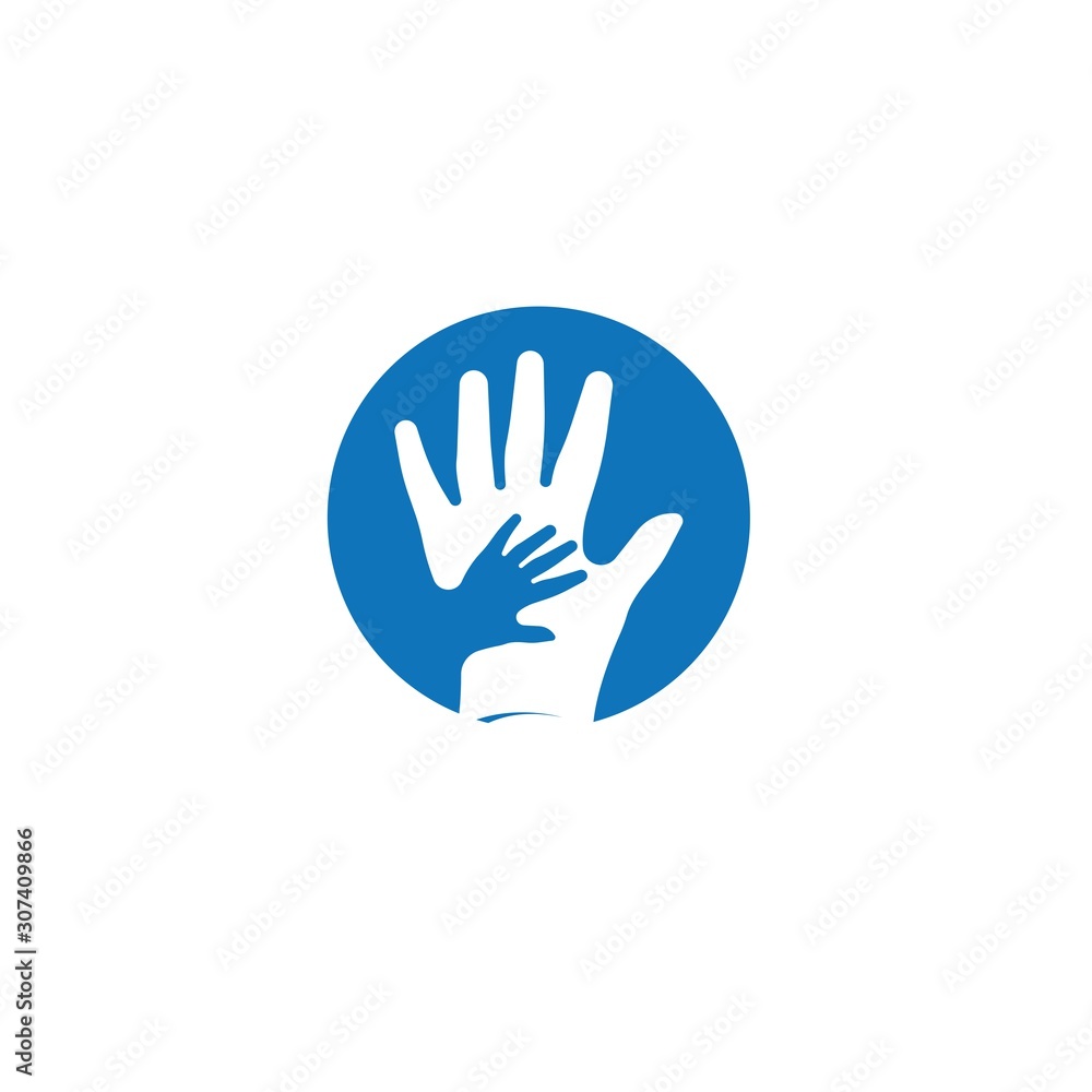 Obraz premium Hand Care Logo Template vector icon