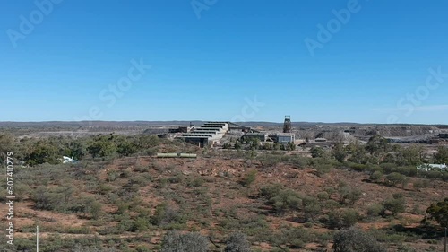 Old mine site, now in use again after many years of being abandoned photo