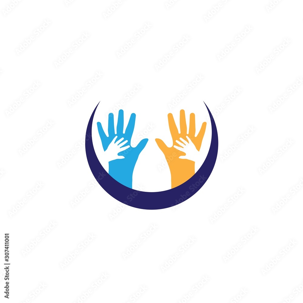 Hand Care Logo Template vector icon Hand Care Logo Template vector icon