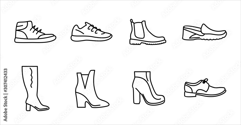 Obraz premium Shoes icon. Vector illustration.
