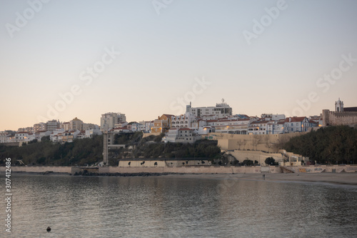 Sines beach at sunset in Portugal