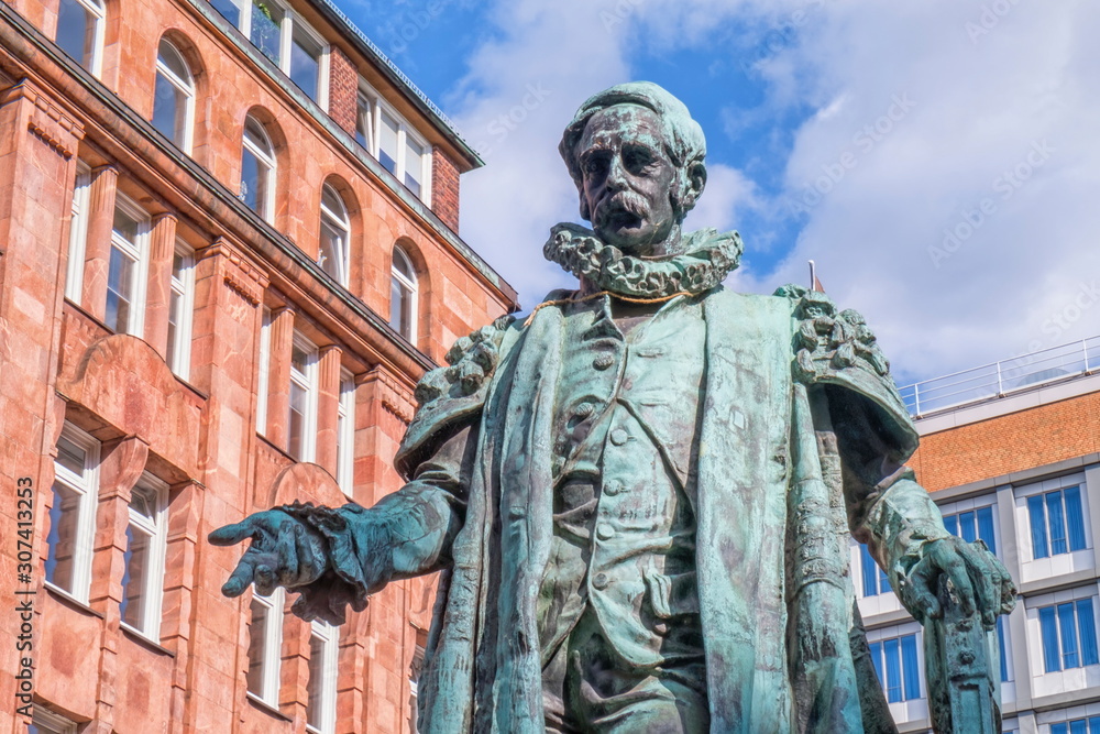 Carl Friedrich Petersen statue in Hamburg, Germany Carl Friedrich Petersen statue in Hamburg, Germany