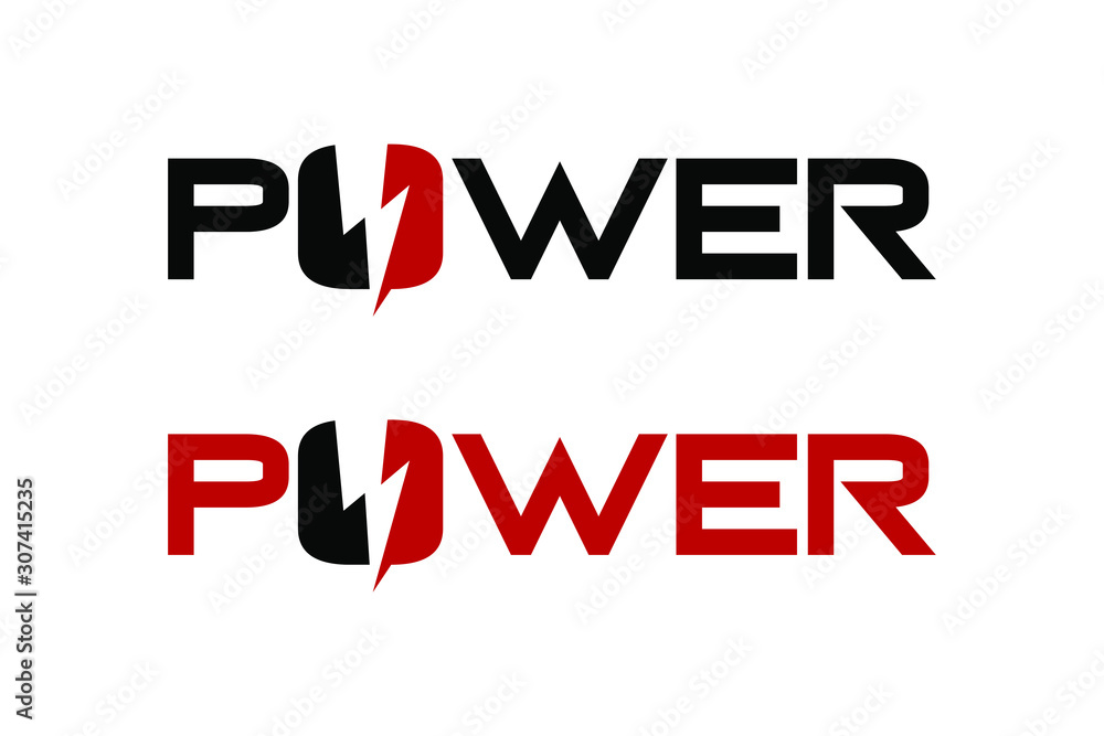 typography of POWER ready for use typography of POWER ready for use