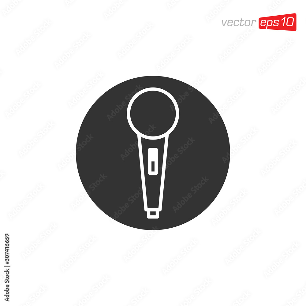 Microphone Icon Design Vector Template Microphone Icon Design Vector Template