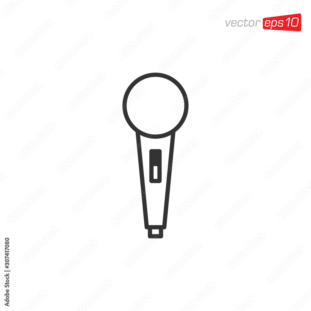 Microphone Icon Design Vector Template Microphone Icon Design Vector Template