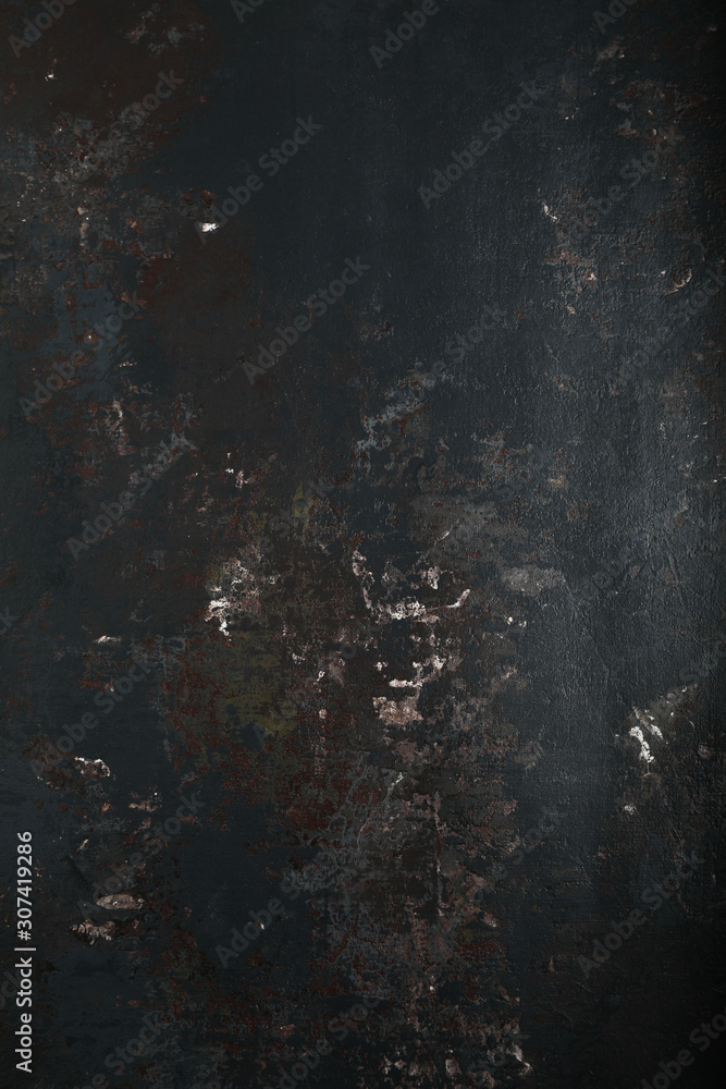 Dark moody black with grey concrete texture or background. With place for text and image - obrazy, fototapety, plakaty 