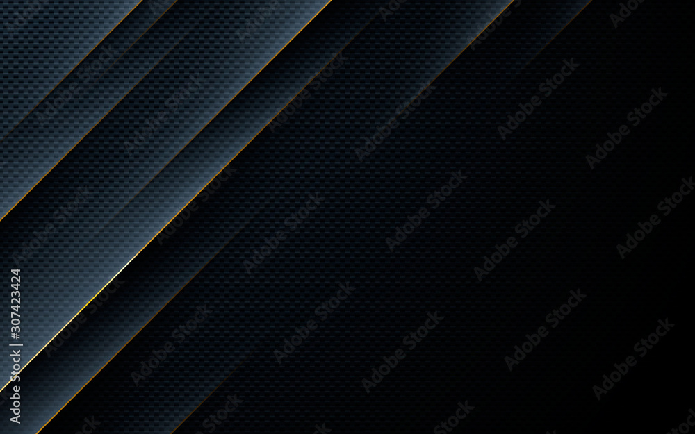 Modern texture black abstract background concept with gold line decoration Modern texture black abstract background concept with gold line decoration