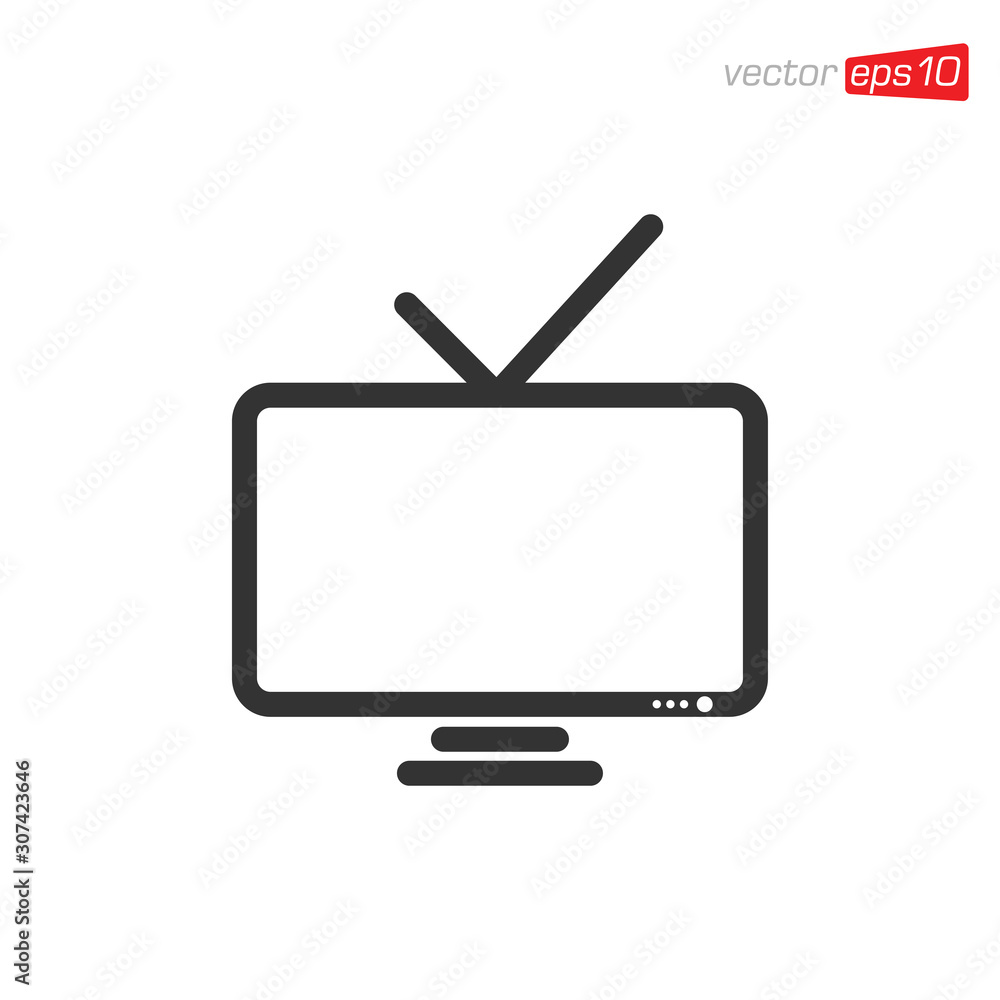 Monitor or Television Icon Design Vector Monitor or Television Icon Design Vector