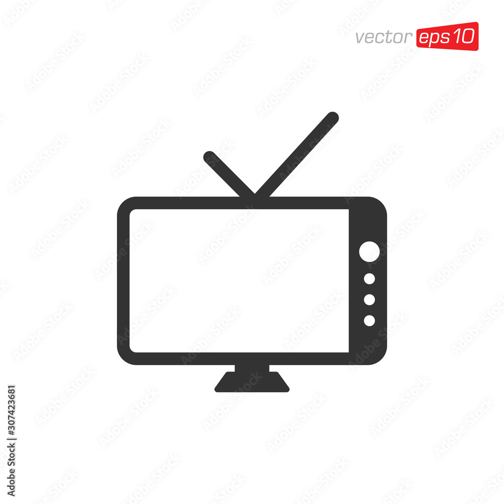 Monitor or Television Icon Design Vector Monitor or Television Icon Design Vector