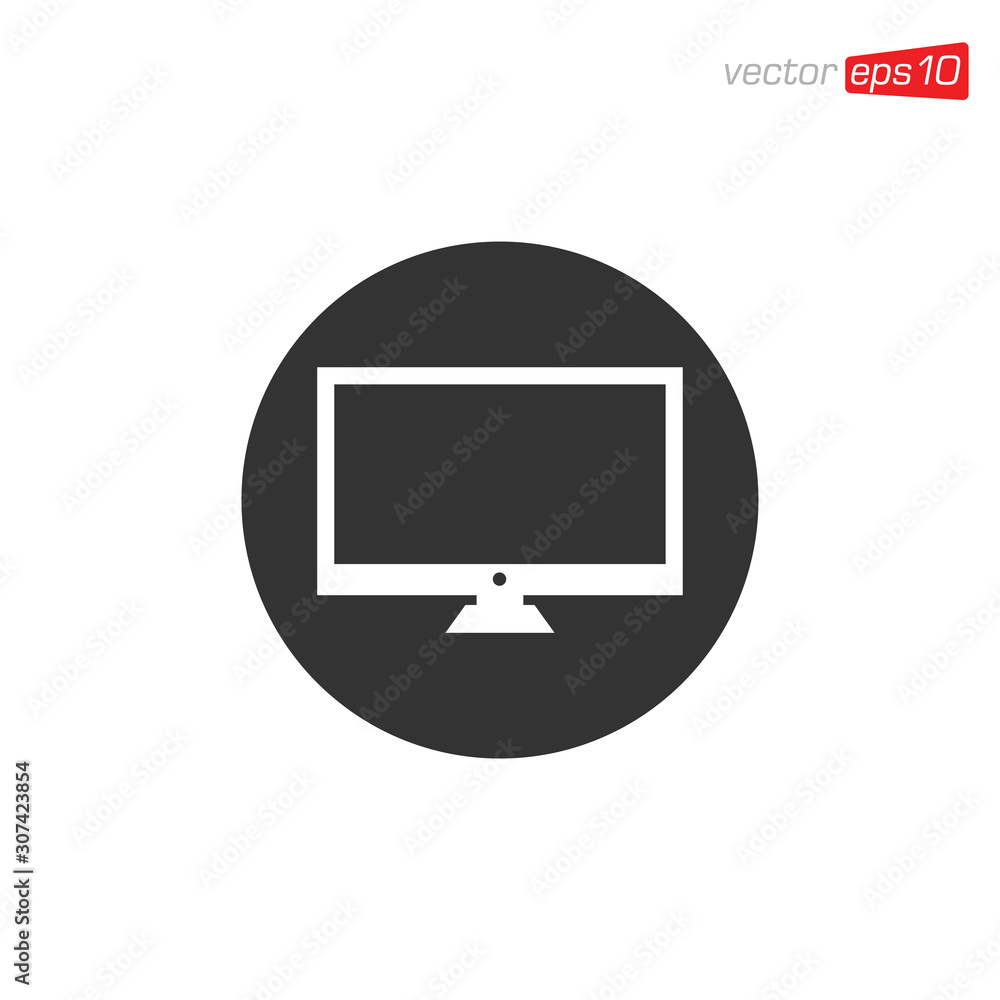 Monitor or Television Icon Design Vector Monitor or Television Icon Design Vector