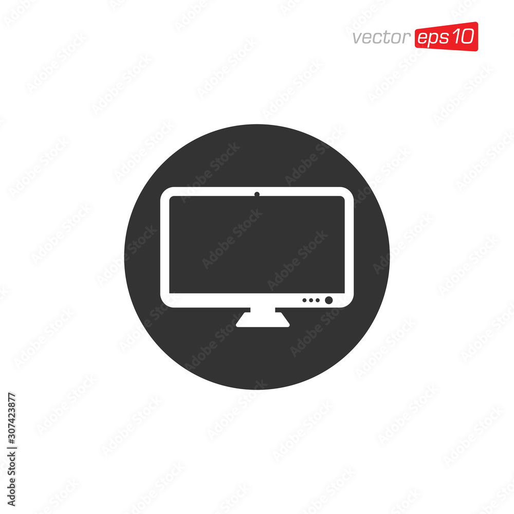 Monitor or Television Icon Design Vector Monitor or Television Icon Design Vector