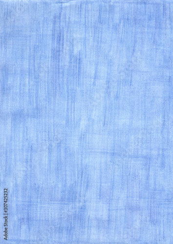 faded blue rectangle sheet of paper colored with pencil.