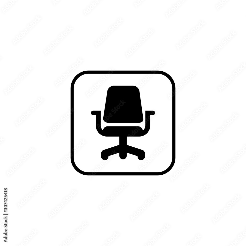 office chair icon vector design symbol office chair icon vector design symbol