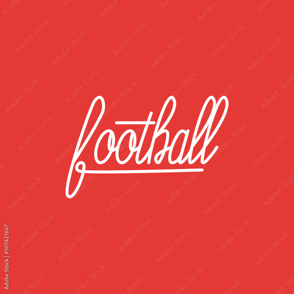 Football handwriting, monoline, calligraphic, Vector Football handwriting, monoline, calligraphic, Vector