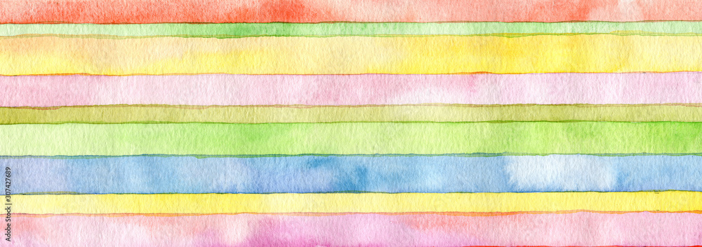 Abstract rainbow acrylic and watercolor strip line paint background. Texture paper. Abstract rainbow acrylic and watercolor strip line paint background. Texture paper.
