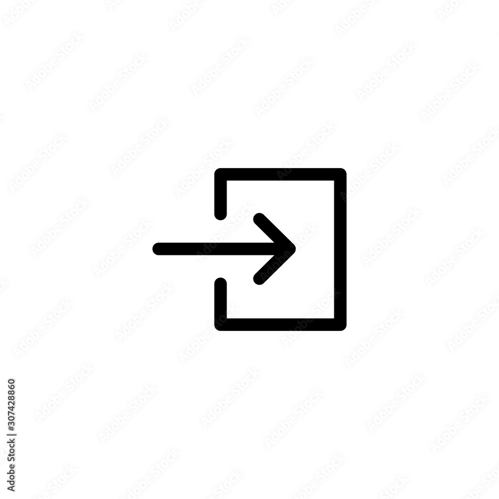 Login Icon in trendy flat style isolated on white background. Entry and input, authorization symbol. Approach symbol for your web site design, logo, app, UI. Vector illustration, EPS10. Login Icon in trendy flat style isolated on white background. Entry and input, authorization symbol. Approach symbol for your web site design, logo, app, UI. Vector illustration, EPS10.