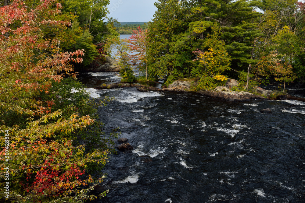 Fall colors on the Amable du Fond river rapids to Crooked Shoot Lake Northern Ontario Fall colors on the Amable du Fond river rapids to Crooked Shoot Lake Northern Ontario