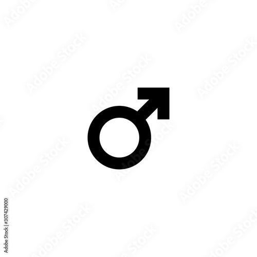 Heterosexual gender symbol icon vector, male and female flat sign, solid pictogram isolated on white. Logo illustration