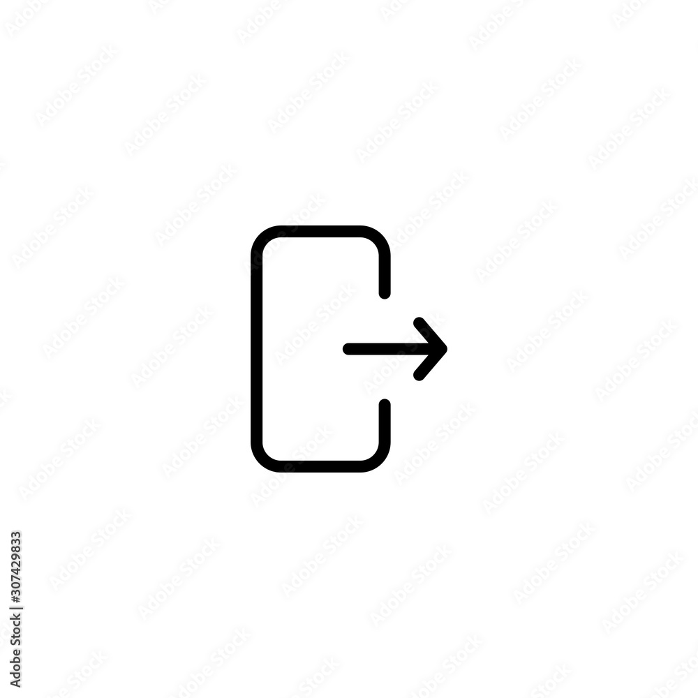 Logout icon. Exit Vector. Logout sign in Trendy Flat style for graphic design, Web site, UI. EPS10. - Vector illustration Logout icon. Exit Vector. Logout sign in Trendy Flat style for graphic design, Web site, UI. EPS10. - Vector illustration