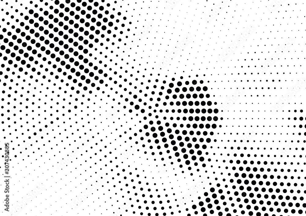 Abstract halftone dotted background. Futuristic grunge pattern, dot and circles.  Vector modern optical pop art texture for posters, sites, business cards, cover, postcards, labels, stickers layout.