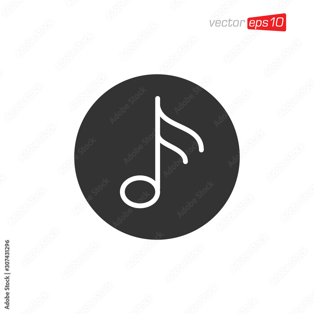 Music Notes Icon Design Vector Music Notes Icon Design Vector