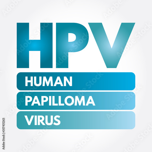 HPV - Human Papilloma Virus acronym, medical concept background