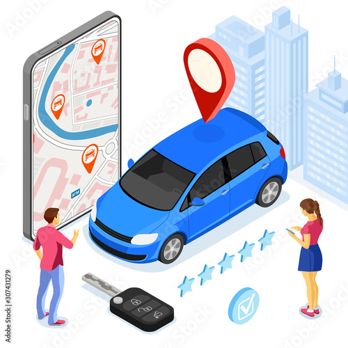 Car Sharing Service Concept
