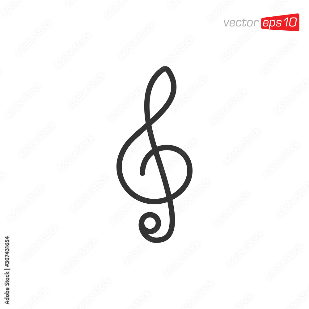 Music Notes Icon Design Vector Music Notes Icon Design Vector