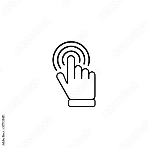 Clicking finger, hand click icon design