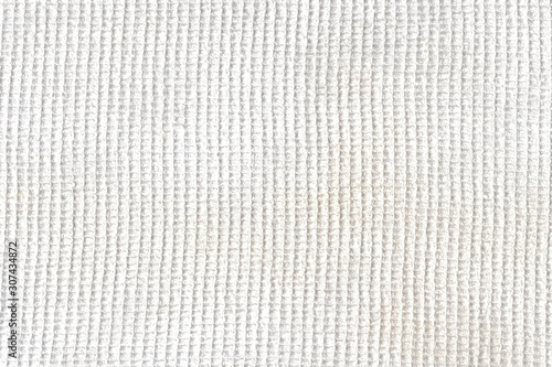 The texture of the white waffle towels as a background
