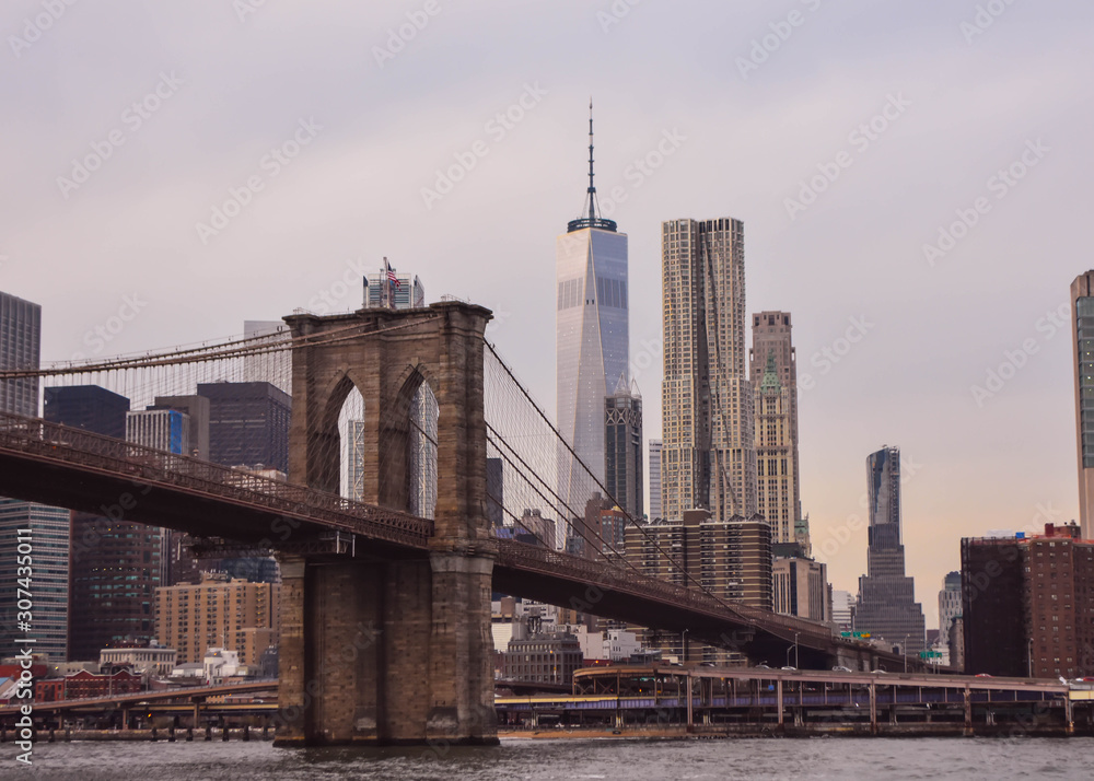 Brooklyn Bridge in New York  City