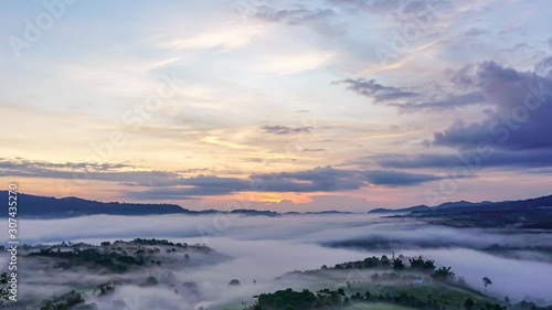 Wallpaper Mural Morning sunrise at Takhian Ngo, Phetchabun, Thailand. Torontodigital.ca