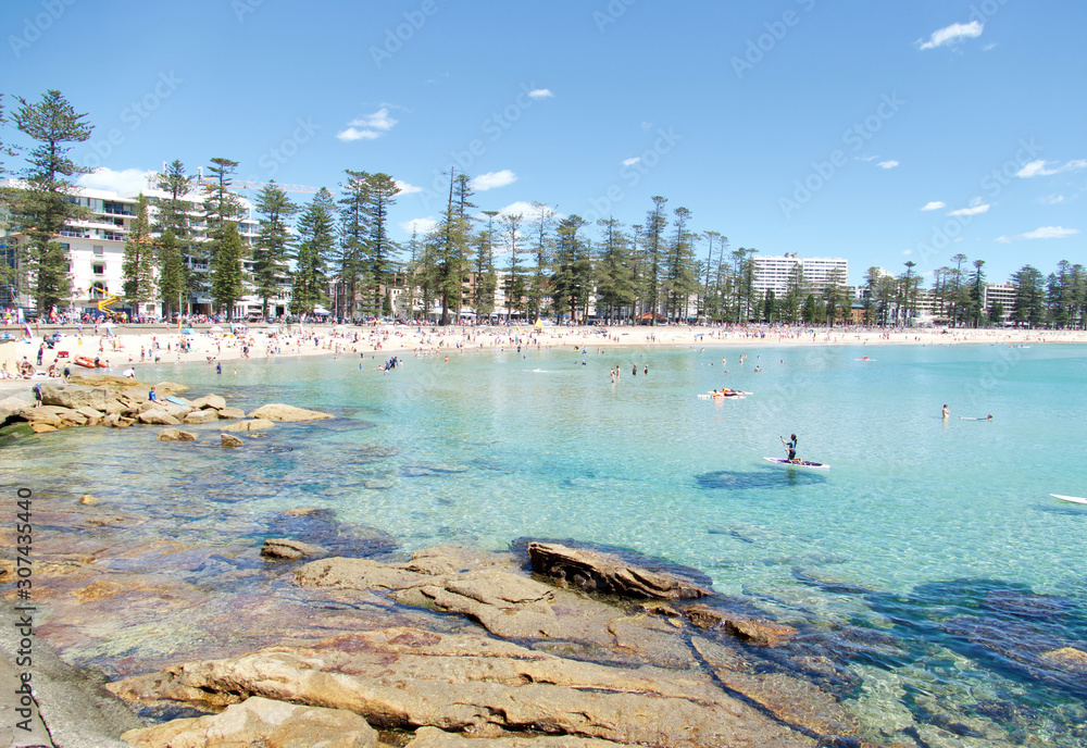 Fototapeta premium Shelly Beach i Manly Beach, Sydney, Nowa Południowa Walia, Australia, Australazja