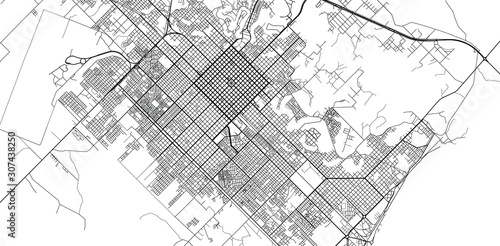 Urban vector city map of Resistencia, Argentina