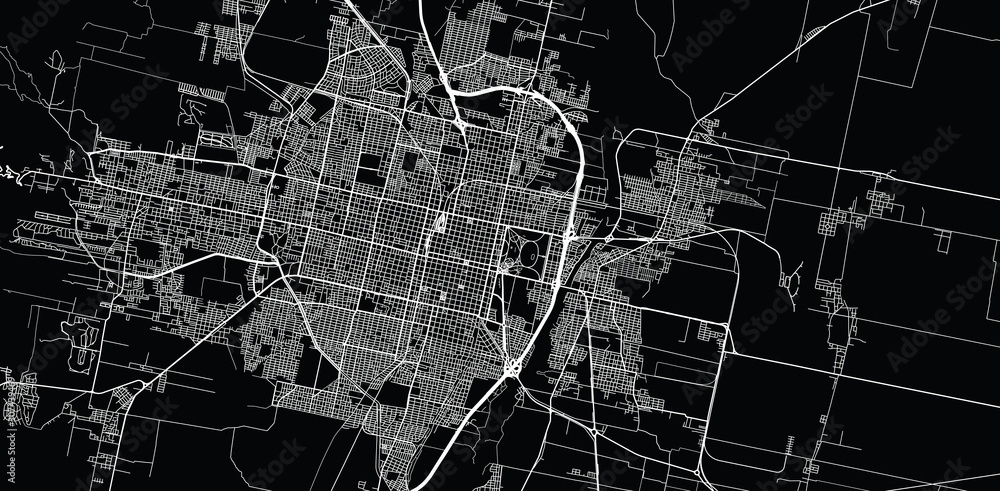 Naklejka premium Urban vector city map of San Miguel de Tucuman, Argentina