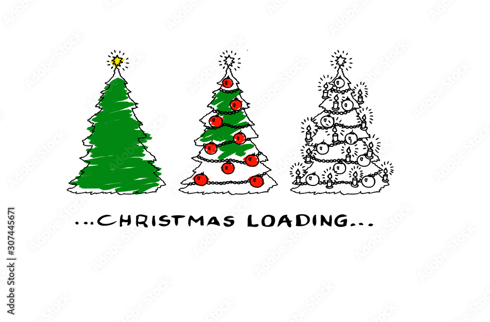 Christmas loading und Christbäume Christmas loading und Christbäume